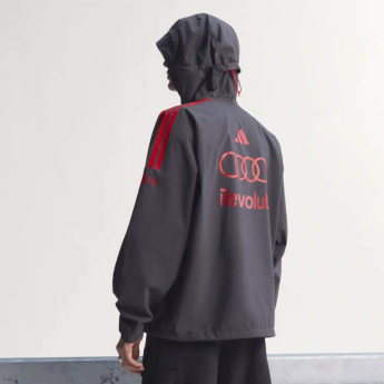 Audi F1 geacă de bărbați cu glugă Mechanics Rain grey F1 Team 2026