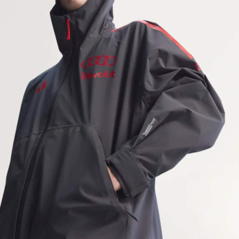 Audi F1 geacă de bărbați cu glugă Mechanics Rain grey F1 Team 2026