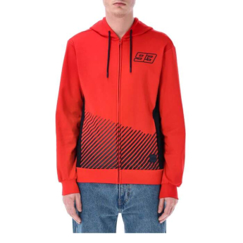 Marc Marquez hanorac de bărbați cu glugă Stripes red 2026