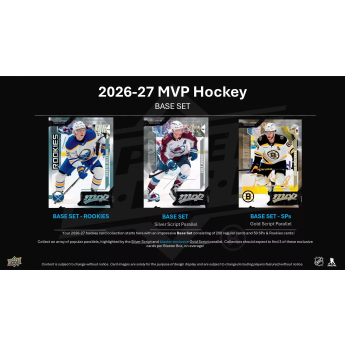 Hokejové karty NHL 2026-27 Upper Deck MVP Hockey Retail Box