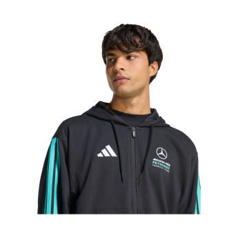 Mercedes AMG Petronas hanorac de bărbați cu glugă DNA black F1 Team 2026