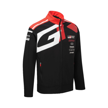 Toyota Gazoo Racing geacă de bărbați softshell redblack WRT 2026