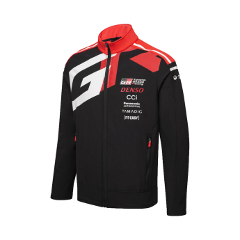 Toyota Gazoo Racing geacă de bărbați softshell redblack WRT 2026
