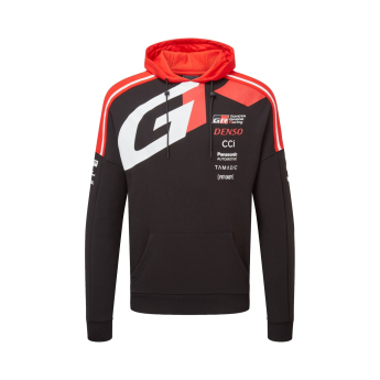 Toyota Gazoo Racing hanorac de bărbați cu glugă redblack WRT 2026