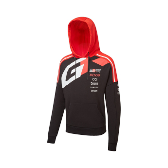 Toyota Gazoo Racing hanorac de bărbați cu glugă redblack WRT 2026