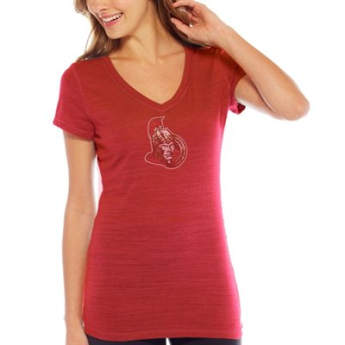 Ottawa Senators tricou de dama red Sequin Logo