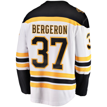 Boston Bruins tricou de hochei white #37 Patrice Bergeron Breakaway Alternate Jersey