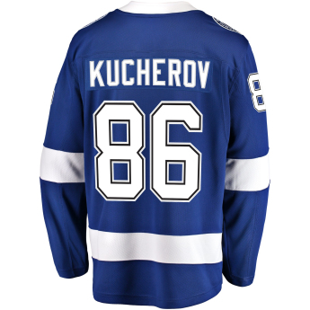 Tampa Bay Lightning tricou de hochei blue #86 Nikita Kucherov Breakaway Alternate Jersey