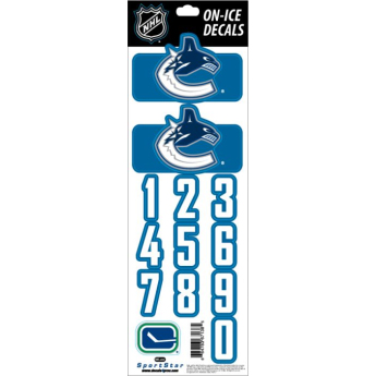 Vancouver Canucks abțibilduri pentru cască Decals Royal