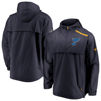 St. Louis Blues geacă de bărbați cu glugă Authentic Pro Rinkside Anorak 1/4-Zip