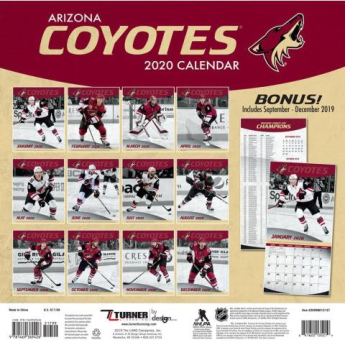 Arizona Coyotes calendar 2020 Wall