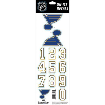 St. Louis Blues abțibilduri pentru cască Decals White