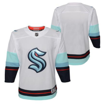 Seattle Kraken tricou de hochei pentru copii Premier White Away