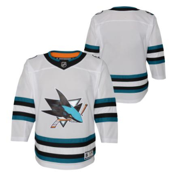 San Jose Sharks tricou de hochei pentru copii Premier White Away