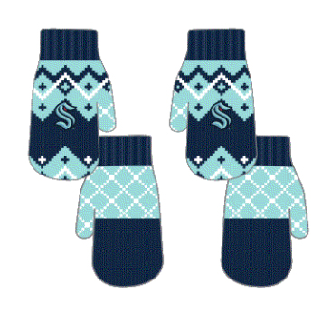 Seattle Kraken mănuși de bebeluși Fleece Lined Patchwork