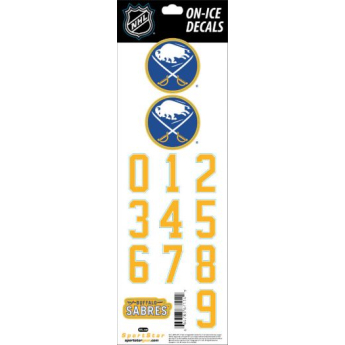 Buffalo Sabres abțibilduri pentru cască Decals Yellow