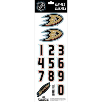 Anaheim Ducks abțibilduri pentru cască Decals Orange