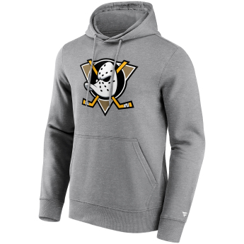 Anaheim Ducks hanorac de bărbați cu glugă Primary Logo Graphic Hoodie grey