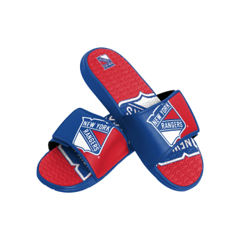New York Rangers papuci de bărbați Colorblock Slipper