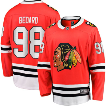 Chicago Blackhawks tricou de hochei pentru copii Connor Bedard #98 Breakaway Home Jersey Draft 2023