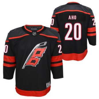 Carolina Hurricanes tricou de hochei pentru copii Sebastian Aho Premier Home black