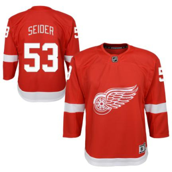 Detroit Red Wings tricou de hochei pentru copii Moritz Seider Premier Home