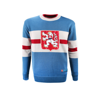 Echipa națională de hochei pulover de bărbați Czech republic retro MS 1947 big logo