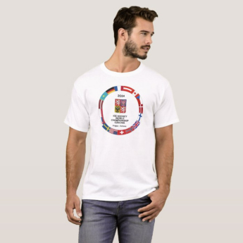 Echipa națională de hochei tricou de bărbați Ice Hockey World Championship Czechia MS 2024 White