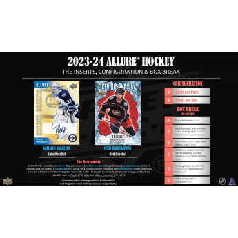 NHL cutii Cărți de hochei NHL 2023-24 Upper Deck Allure Hobby Box
