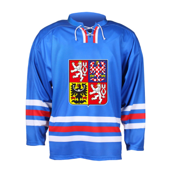 Echipa națională de hochei tricou de hochei Lukáš Dostál #1 2023/2024 CCM Fandres replica - blue