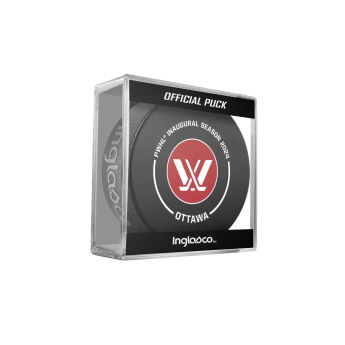 NHL produse puc 2024 Inaugural Season Official Game Hockey red