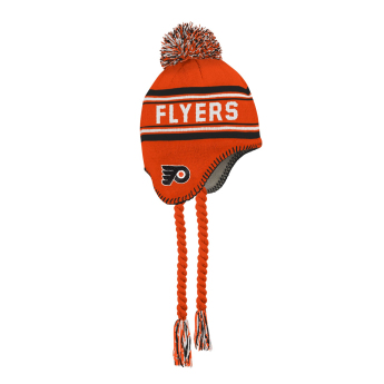 Philadelphia Flyers căciula de iarnă pentru copii Jacquard Tassel Knit With Pom