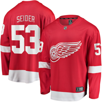Detroit Red Wings tricou de hochei #53 Moritz Seider Breakaway Alternate Jersey Distribuce: USA
