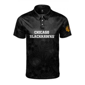 Chicago Blackhawks tricou polo Floral Wordmark
