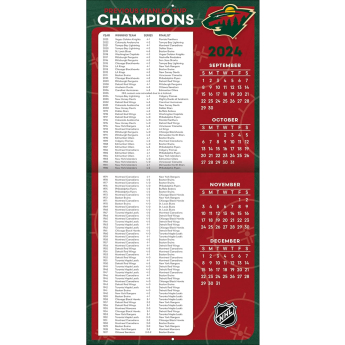 Minnesota Wild calendar 2025 Wall Calendar
