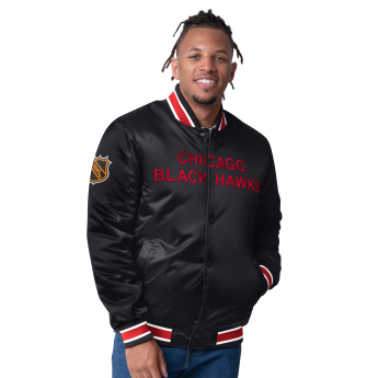 Chicago Blackhawks geacă de bărbați The CLOSER Reversible Varsity Satin