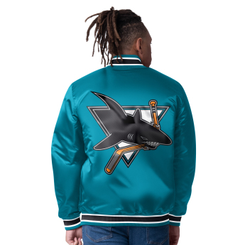 San Jose Sharks geacă de bărbați The CLOSER Reversible Varsity Satin