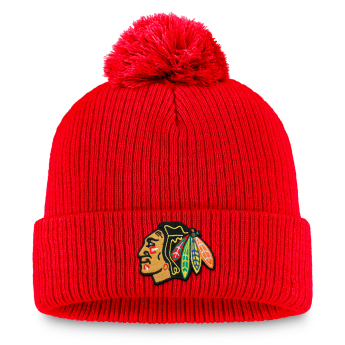 Chicago Blackhawks căciulă de iarnă A/CAP Beanie Cuff Pom