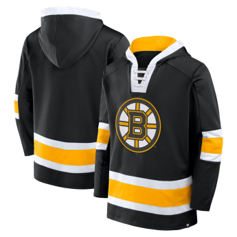 Boston Bruins hanorac de bărbați cu glugă Mens Laced Hockey