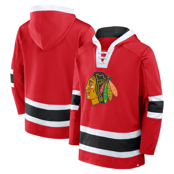 Chicago Blackhawks hanorac de bărbați cu glugă Mens Laced Hockey