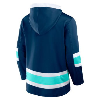 Seattle Kraken hanorac de bărbați cu glugă Mens Laced Hockey