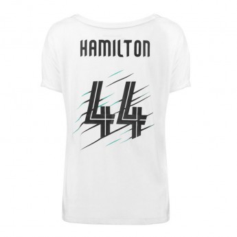 Mercedes AMG Petronas tricou de dama Hamilton 44 white F1 2018
