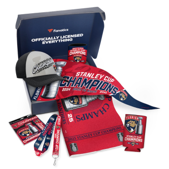 Florida Panthers set cadou 2025 Stanley Cup Champions Gift Box with Hat