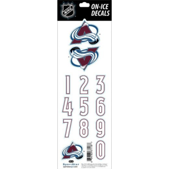 Colorado Avalanche abțibilduri Decals Burgundy