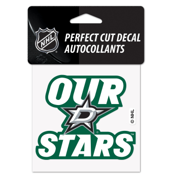 Dallas Stars abțibild Perfect Cut Decal SLOGAN