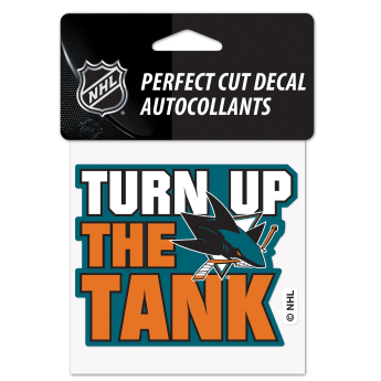 San Jose Sharks abțibild Perfect Cut Decal SLOGAN