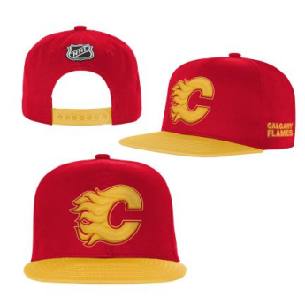 Calgary Flames șapcă flat de copii Essentials Flatbrim Snapback
