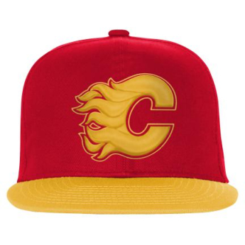 Calgary Flames șapcă flat de copii Essentials Flatbrim Snapback
