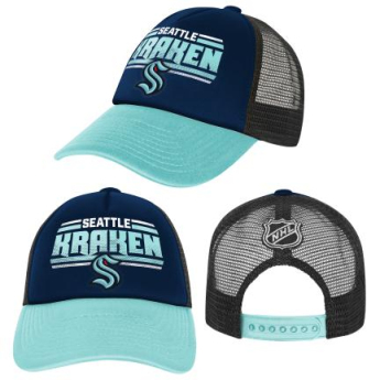 Seattle Kraken șapcă flat de copii Essentials Snapback Trucker
