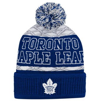 Toronto Maple Leafs căciula de iarnă pentru copii Puck Pattern Cuffed Pom